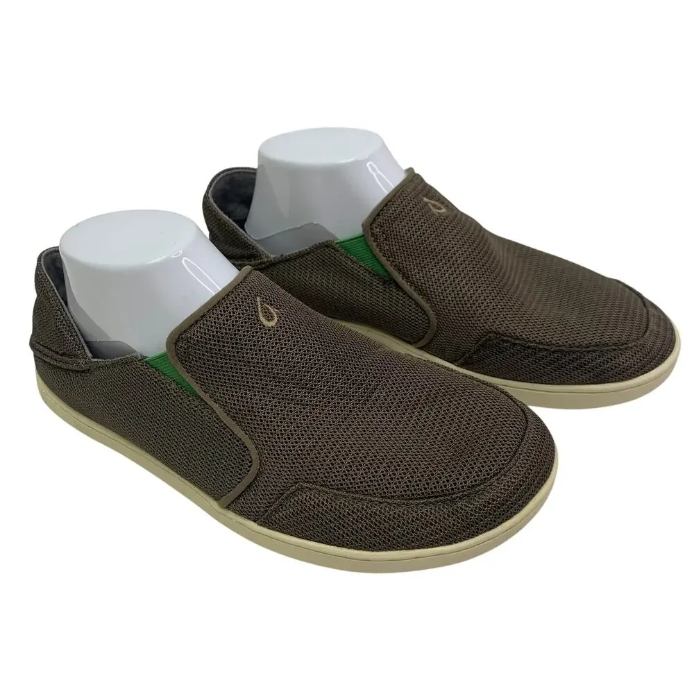 OluKai Mens 8.5 Nohea Mesh Sneakers Slip On Comfort Shoes Collapsible Heel Water